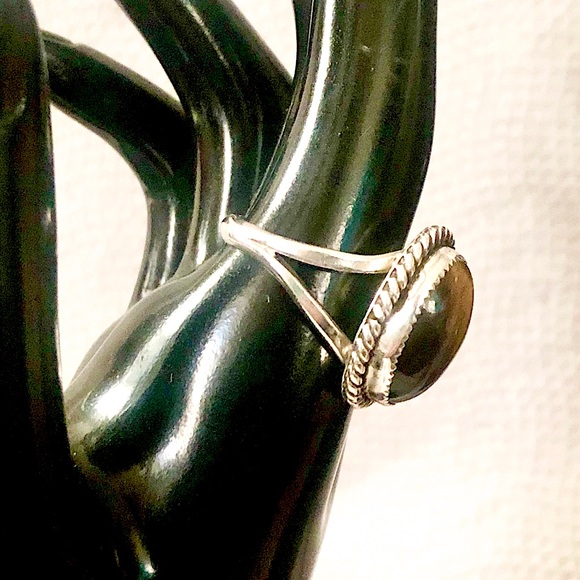 Native American Tigers Eye Sterling Silver Ring Sz 10-1/2 - Picture 15 of 17